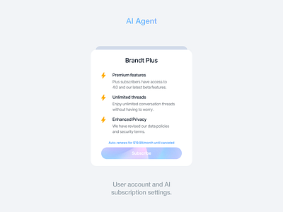 UI Spotlight: AI Agent aidesign aifigma aiui aiux figmadesign headstartui premiumui productdesign uidesign uxdesign