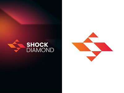 ShockDiamond diamond fire logo rocket shock