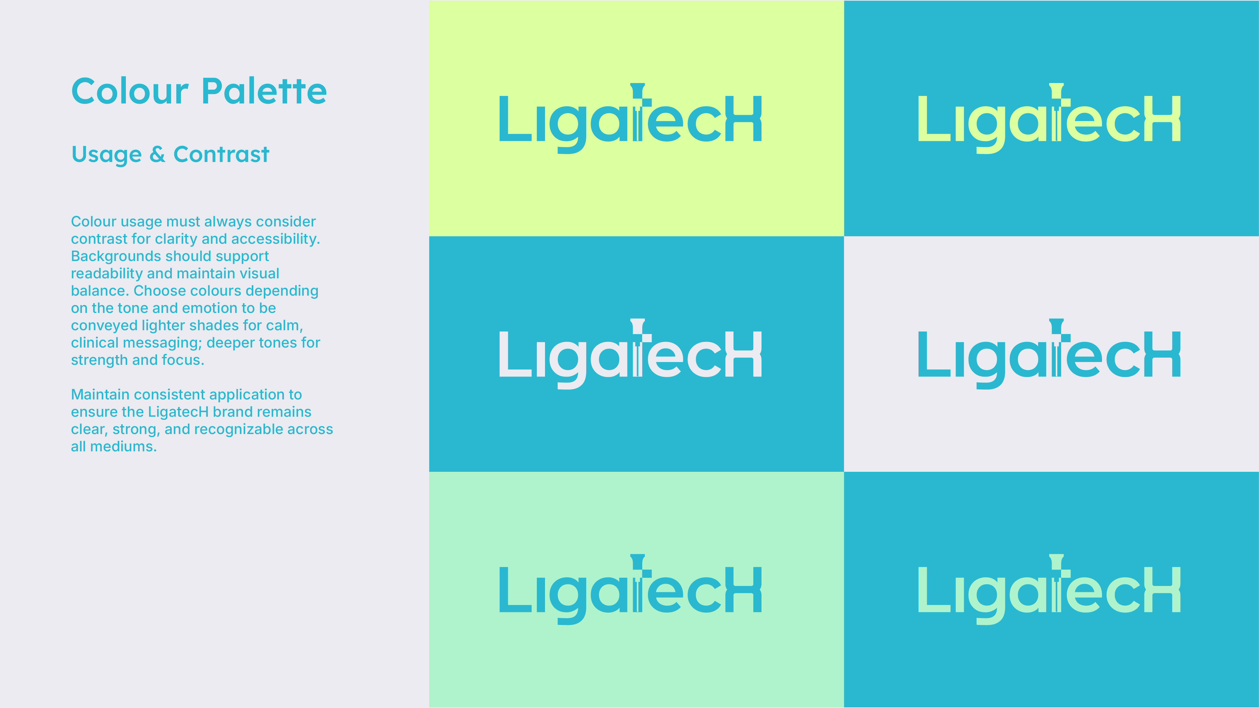 LigatecH Branding - MedTech acl arthroscopy branding colour palette design graphic design healthcare illustration ligament screw logo medical products medtech singapore typography
