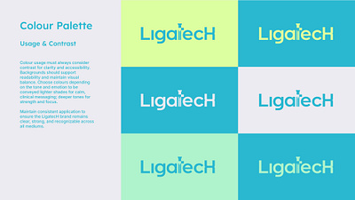 LigatecH Branding - MedTech acl arthroscopy branding colour palette design graphic design healthcare illustration ligament screw logo medical products medtech singapore typography