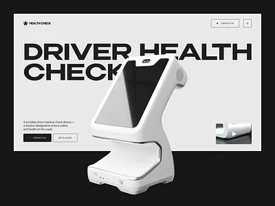 Medical Device Website – UI Design, Technology clean desktop health hero hero section homepage interface landing page design landing ui medtech minimal modern ui product design ui ui design ui ux design ux ux design web design website