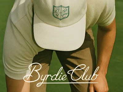 Byrdie Club - Luxury Golf Brand brand brand design brand identity branding branding agency club design golf graphic design illustration logo logo design logo idea script sports typography
