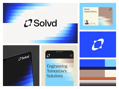 Solvd - Brand Exploration 3 agency ai brand branding clean colors cosmic digital transformation graphic design logo logotype patterns product design typography ui ux visual identity web design