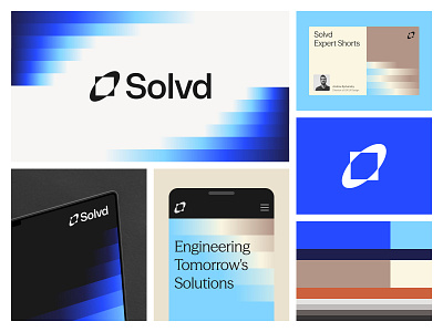 Solvd - Brand Exploration 3 agency ai brand branding clean colors cosmic digital transformation graphic design logo logotype patterns product design typography ui ux visual identity web design