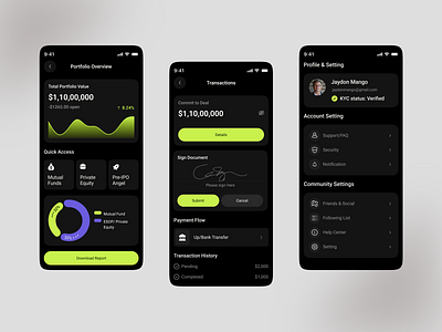 Infinyte – Smart Portfolio Management App app branding digital investment fin tech design infinyte app investment goals investment tracker app ios mobile mobile app money made simple next gen investment secure investment smart money app smart portfolio track your growth ui ux wealth management wealth tracker