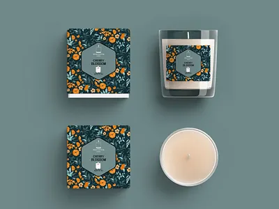 Candle Label & Packaging | Visumind Creative advertising branding candle candle label candle packaging design flora design flora packaging graphic design inspiration label packaging label design packaging design packaging inspiration visumind visumind creative