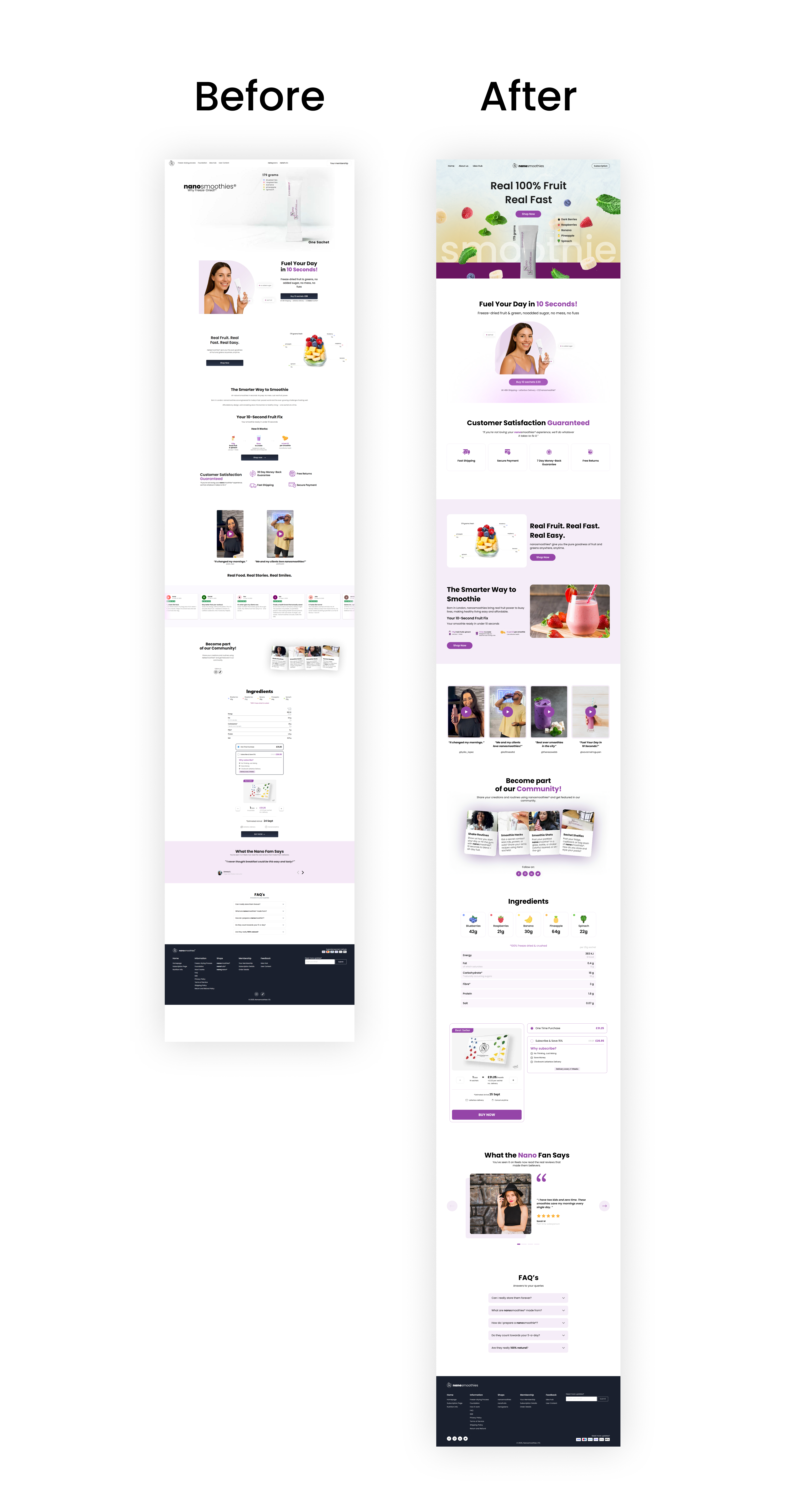 Example of Wellness Landing Page Build