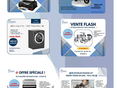 Unimarket.tn affiche prrmotionnel graphic design
