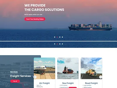 International Freight & Logistics Web Platform Design branding branding identity conversion focused design elementor website freightforwardingui globaltransportdesign graphic design high performance website illustration landingpage minimaldesign responsiveweb shipping website design supply chain design transport delivery ui ux strategy uxui webdesign webxpart wordpress developer.