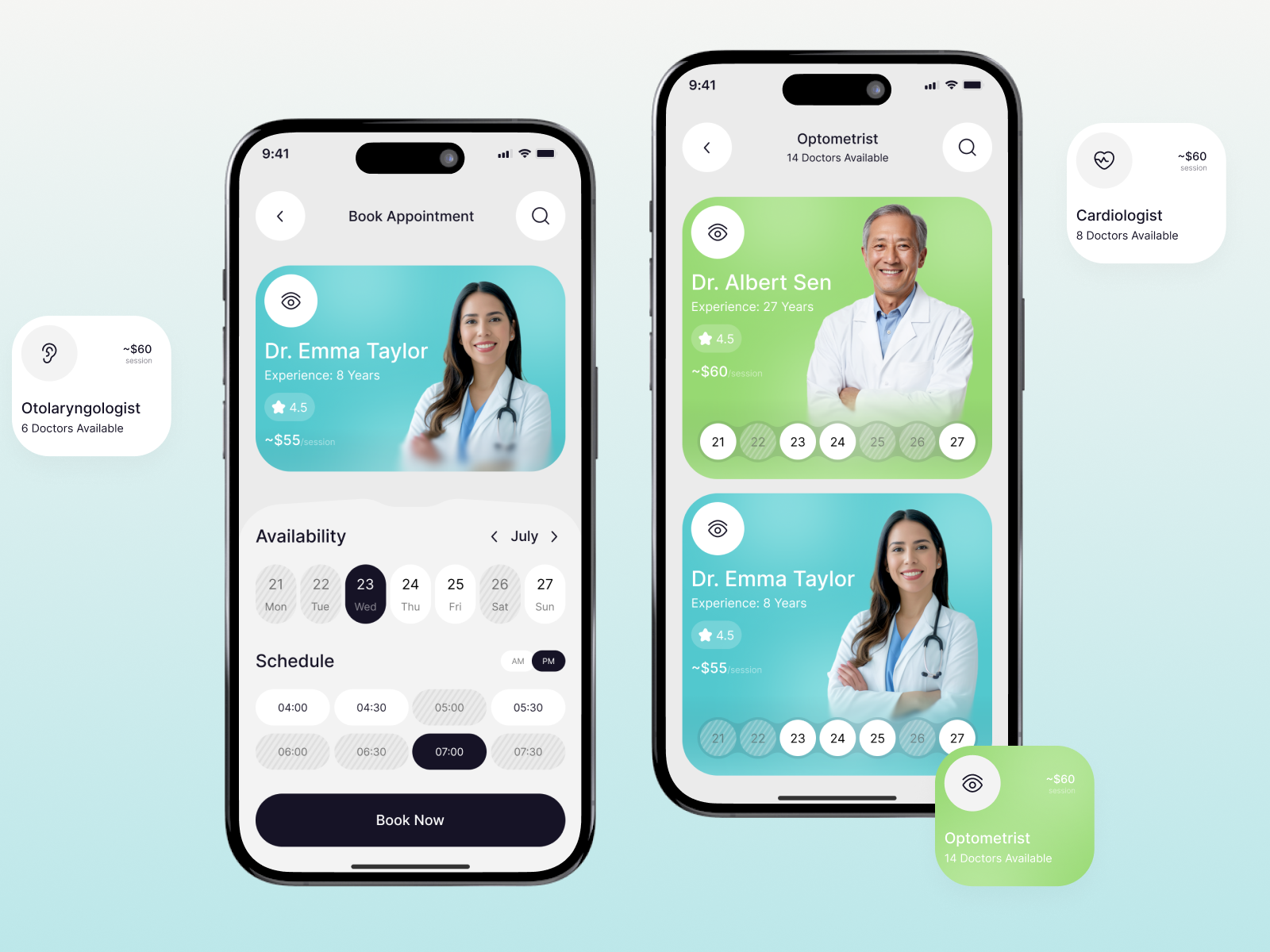 Online Doctor Appointment App app design appointment booking app clean app clinic clinic app doctor doctor app doctor appointment doctor booking app doctor finder health app healthcare healthcare app medical medical app pharmacy pharmacy app telehealth app ui design ux design