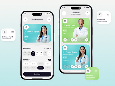 Online Doctor Appointment App app design appointment booking app clean app clinic clinic app doctor doctor app doctor appointment doctor booking app doctor finder health app healthcare healthcare app medical medical app pharmacy pharmacy app telehealth app ui design ux design