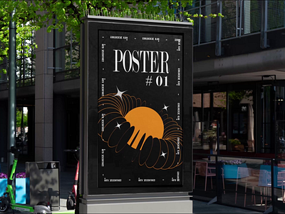 Animated poster adobe after effect branding design graphic design logo motion design motion graphics poster typography