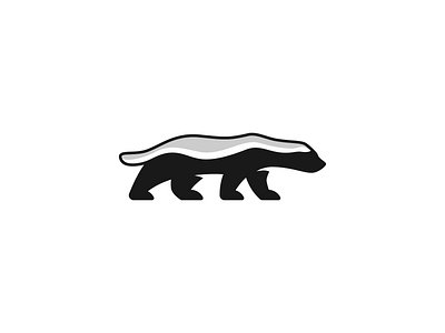 Honey Badger + Snake Logo animal logo design double meaning logo honey badger honey badger logo honey badger vector king cobra logo modern logo negative space predators safari simple logo wild wildlife
