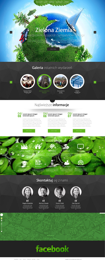 Web Design - Green Earth design graphic design web