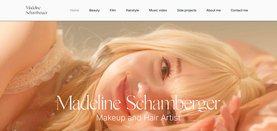 Makeup artist portolio artist branding clean design hair makeup makeup artist modern design portfolio ui ux wix