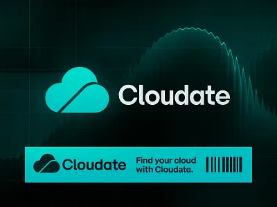 Modern Cloudate Branding Design 3d animation branding brandingdesign data design digital gradient graphic design innovation logo minimal modern motion graphics technology ui