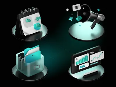 Icon set 3d 3d icons 3d illustration 3d modeling blender graphic design icon set ui web design