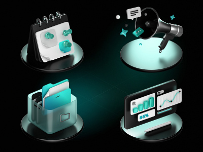 Icon set 3d 3d icons 3d illustration 3d modeling blender graphic design icon set ui web design