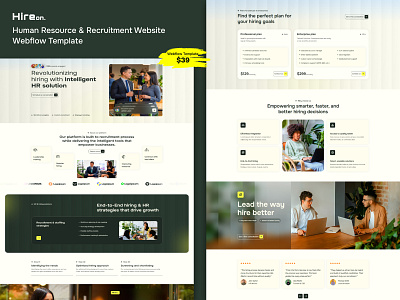 Hireon- Human Resource and Recruitment Website Webflow Template career website template ecommerce graphic design hireon hr agencies hr website design human resource website job portal template mobile friendly motion graphics recruitment agency responsive seo friendly ss ssss uiux web design web development webflow webflow template