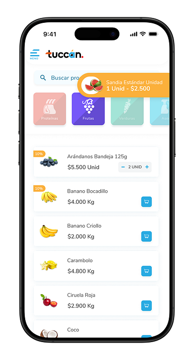 Tuccan: mobile app app design grocery mobile app shopping shopping app ui user centered design ux design