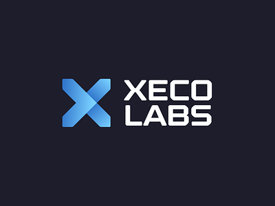 Xeco Labs Branding brand financial gradient identity letter logo mark symbol x
