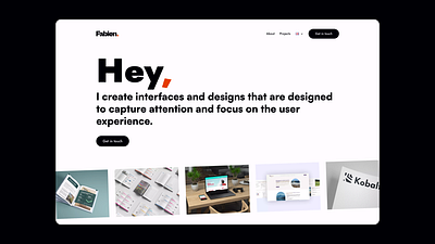 Portfolio - Fabien Bertrand branding graphic design ui