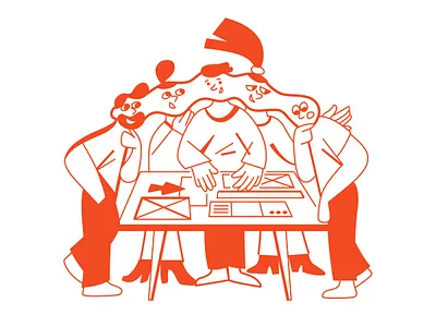 Collaboration, Team, Strategy character design design illustration product ui vector webdesign