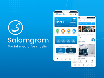 Salamgram muslim social media call chat design figma islam islamic landing page logo messenger mobile muslim religion salam salamgram social media ui ui design user interface ux video call
