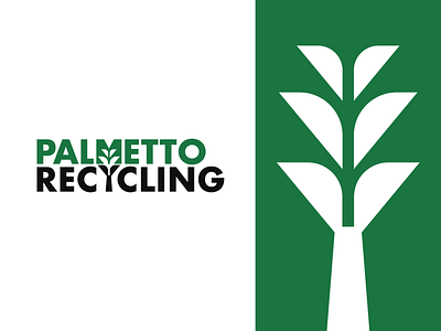 Recycling company logo brand brand designer branddesigner branding branding designer design elegant graphic design logo logo design logo designer logodesign logodesigner logotype modern negative space negative space logo palm palm logo