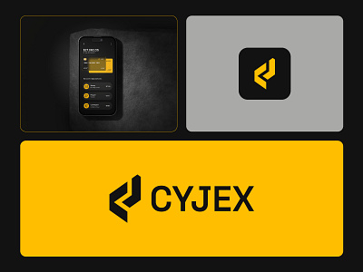 CYJEX – CJ Lettermark Logo Design for Crypto, Tech Startups blockchain tech logo brand identity branding crypto branding crypto logo fintech logo industrial logo letter c logo letter j logo lettermark logo logo logo design saas logo startup identity startups tech identity tech logo visual identity web3 logo
