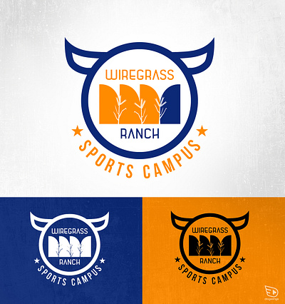 Logo exploration - Wiregrass Ranch cattle chipdavid dogwings horns logo ranch sports complex vector
