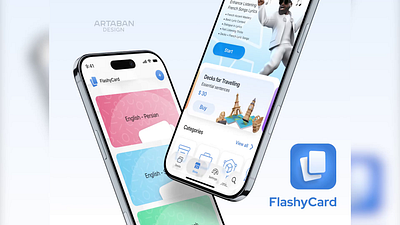 Flashycard - Language and vocabulary learning app Case Study accessibility test artaban design clarity data driven design flashycard app hotjar language learning app microinteraction product realistic approach design ui usability test ux