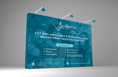 Backdrop Design – Lighthouse Behavioral Health Hospital addictiontreatment b2bmarketing backdrop banner behavioralhealth booth design branding cool design detoxprogram dualdiagnosis eventbranding exhibit design healthcarebrand hospitalbrand mentalhealth mentalwellness psychiatrichospital simple tradeshowbooth