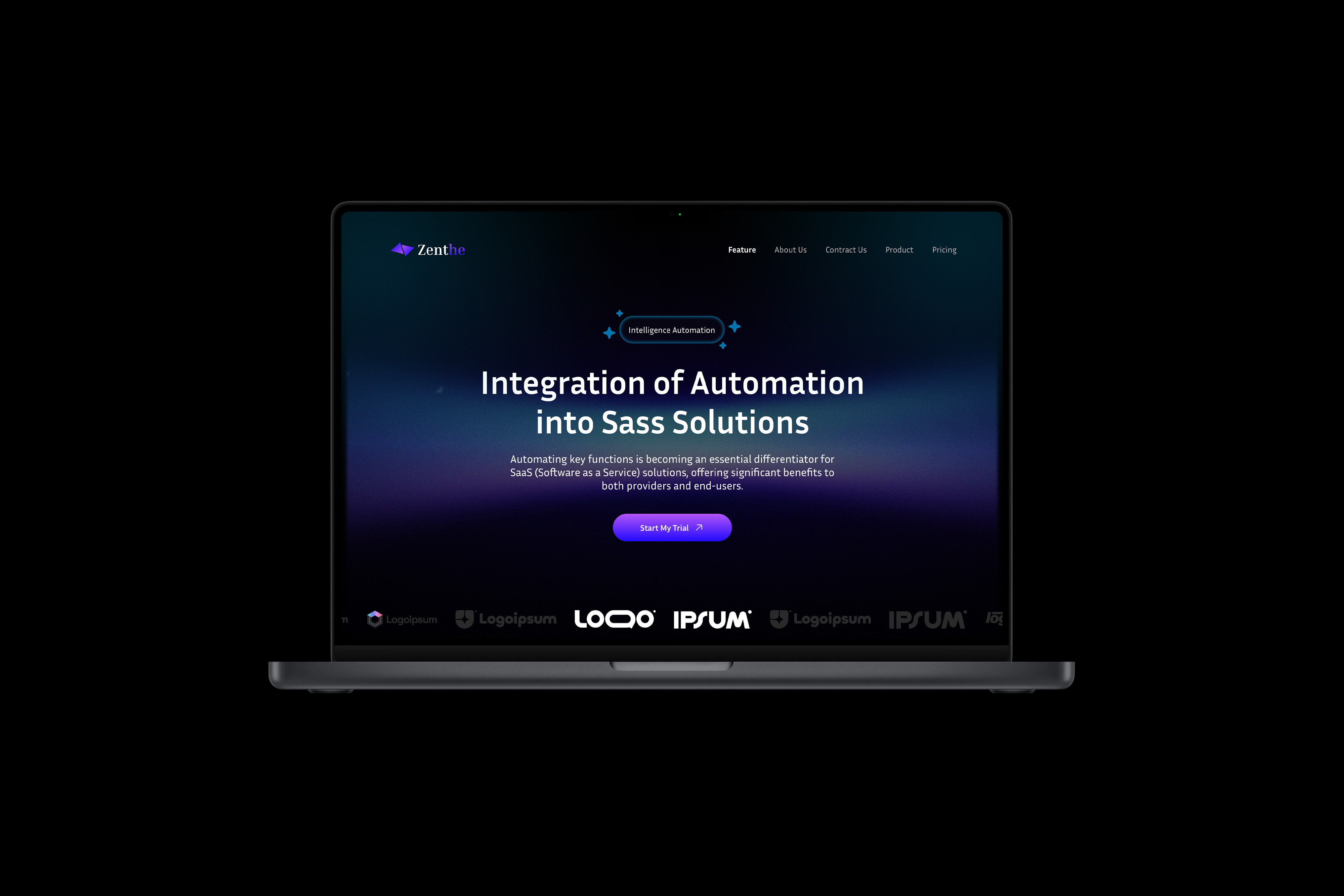 Sass Landingpage dark mood landingpage sass sass landingpage ui design website