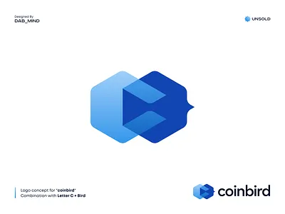 Logo for Crypto Exchange Compare Platform ai bird bird logo bitcoin c coin coin logo coinbird compare logo crypto crypto logo crypto wallet exchange logo falcon gradient hex logo hexagon letter c negative space negative space logo