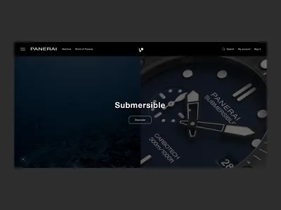Panerai Release Concept - HP 2023 design digital ecommerce ui ux web webdesign website