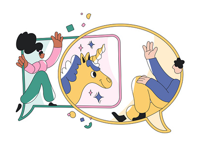 Collaboration and team work character design design illustration product ui vector webdesign