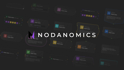 Node-based Web App branding dark design node product design ui ux uxui web app