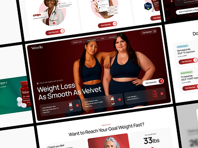 Telehealth Website - Weight Loss e commerce design ecommerce glp 1 treatment healthcare healthcare website hero medicine product design semaglutide shop shopify shopify website telehealth telehealth and wellness telehealth landing page telemedicine web design weight loss weight loss website wellness website