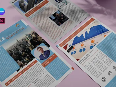 Newsletter layout abstract annual background brochure business company corporate cover creative design layout leaflet magazine modern newsletter presentation publication report template vector