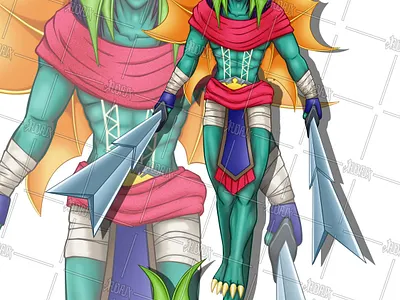 The Bakunawan Elf Warrior adobe photoshop animal anime art asian bakunawa character design comic art creature design dragon drawing elf fantasy filipino graphic design illustration original character tribal warrior