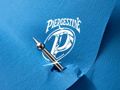 Piercestine Logo Mark branding logo presentation