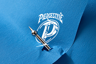 Piercestine Logo Mark branding logo presentation