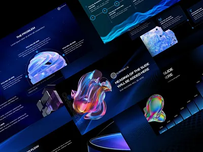 Futuristic Pitch Deck Presentation Design ai artificial intelligence brand guide branding brochure flyer futuristic google slides graphic design illustration inv investment keynote luxury modern pitch deck presentation design teaser technology web3