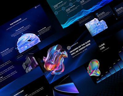 Futuristic Pitch Deck Presentation Design ai artificial intelligence brand guide branding brochure flyer futuristic google slides graphic design illustration inv investment keynote luxury modern pitch deck presentation design teaser technology web3