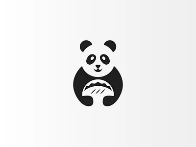 Panda with Taco Logo Design bear bear icon bear logo branding design doner kebab fast food food logo icon kebab logo logo panda panda icon panda logo panda taco restaurant logo taco tacos