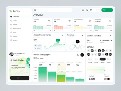 Doctor Dashboard UI | SaaS CRM admin dashboard analytics dashboard appointment system clean dashboard digital health doctor dashboard healthcare dashboard healthtech ui medical dashboard medtech minimal dashboard modern ui design product design saas saas dashboard saas ui ui design ux design web web app design