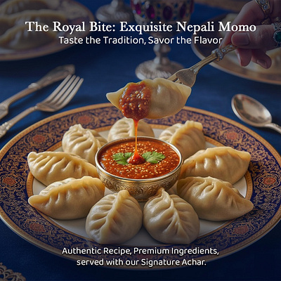 The Royal Bite : Nepali Momo branding nepali momo social media post