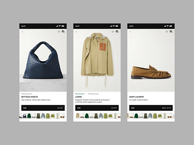Net-a-Porter PDP App Concept app digital ecommerce fashion ui ux webdesign