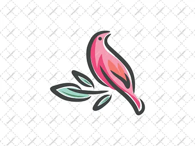 Beautiful Bird And Leaves Logo beauty bird bird logo brand branding brandlogo design graphic design leabes logo logodesign logoforsale nature spa spalogo vector wildanimal